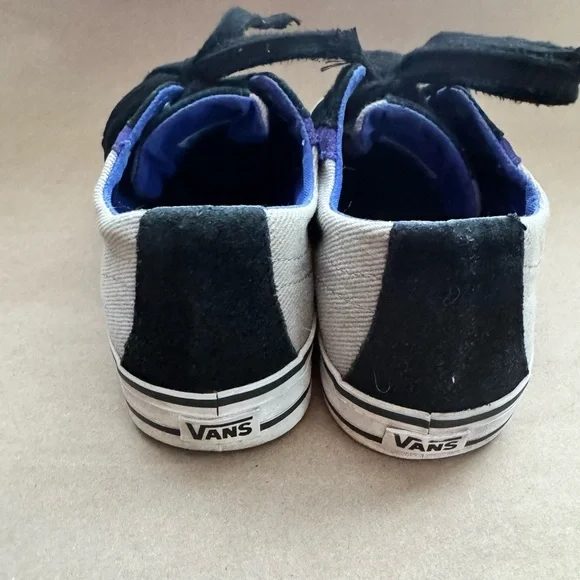 Vans Purple & Black & Tan Old Skool Frayed Laces Canvas Sneakers. Size 8 - Picture 4 of 11